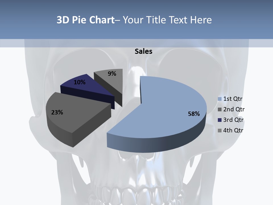 Metallic Dead Isolated PowerPoint Template