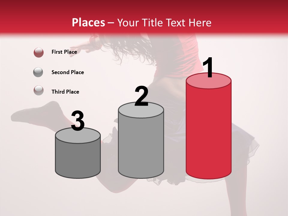 Fly Female Exercise PowerPoint Template