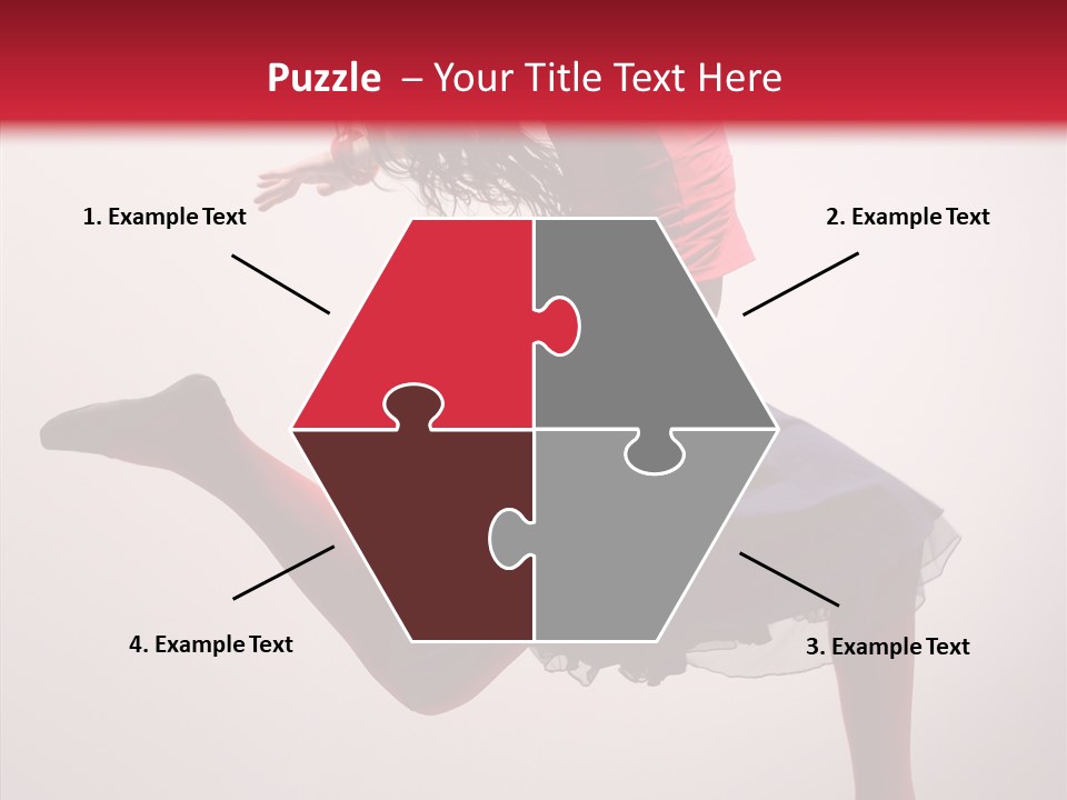 Fly Female Exercise PowerPoint Template