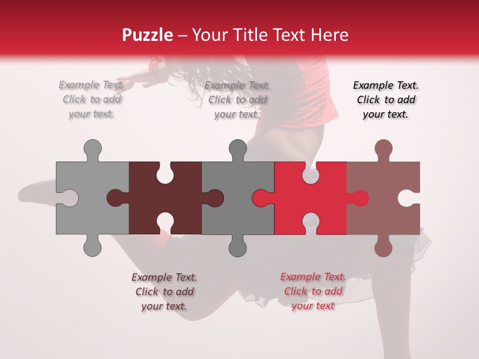 Fly Female Exercise PowerPoint Template