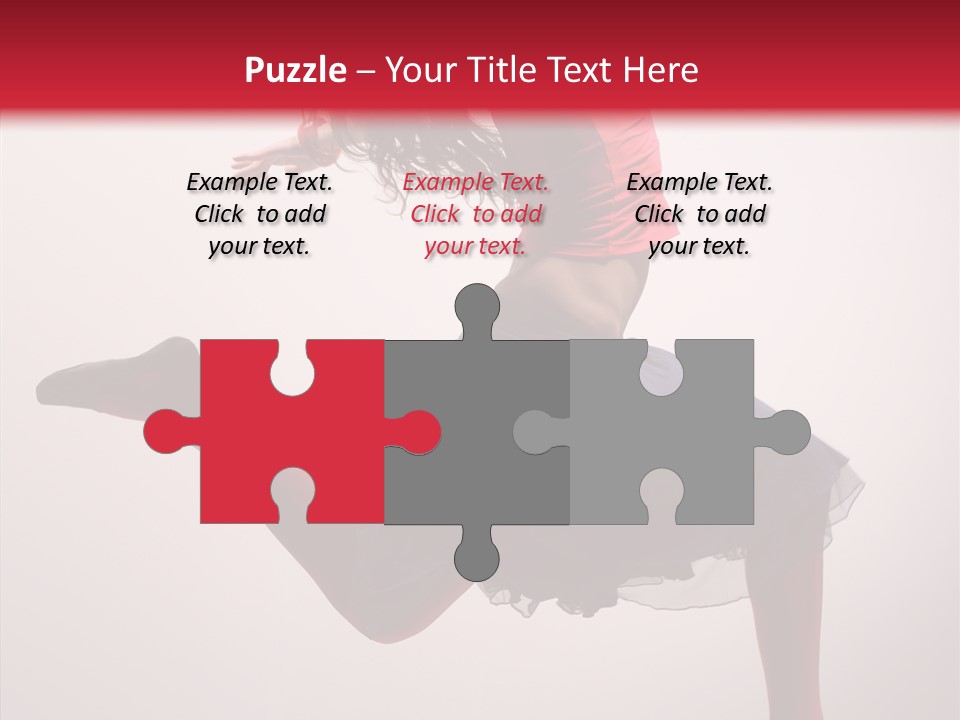 Fly Female Exercise PowerPoint Template