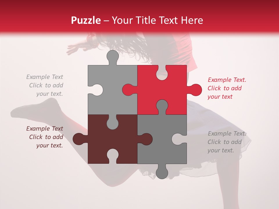 Fly Female Exercise PowerPoint Template