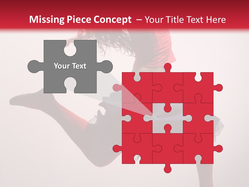 Fly Female Exercise PowerPoint Template