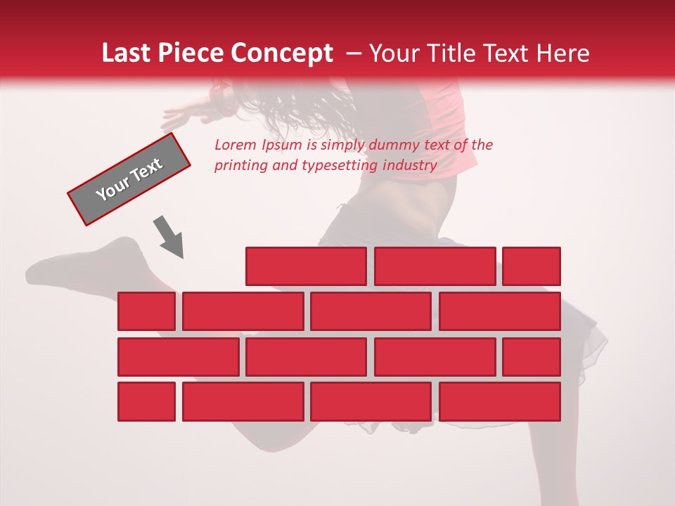 Fly Female Exercise PowerPoint Template