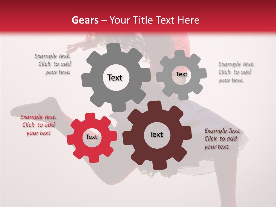 Fly Female Exercise PowerPoint Template