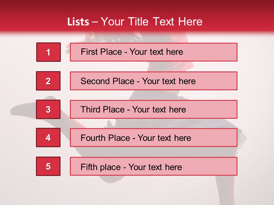 Fly Female Exercise PowerPoint Template