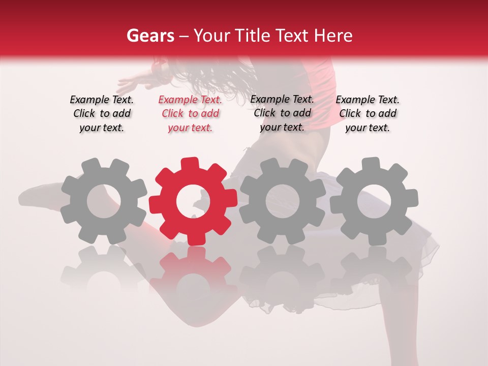 Fly Female Exercise PowerPoint Template