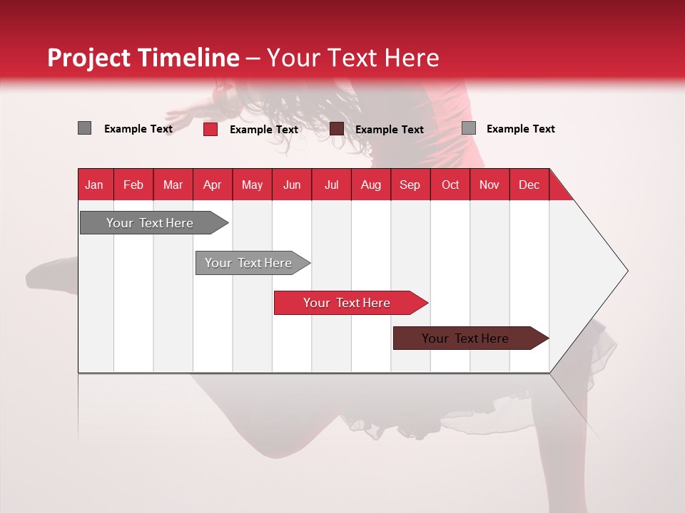 Fly Female Exercise PowerPoint Template