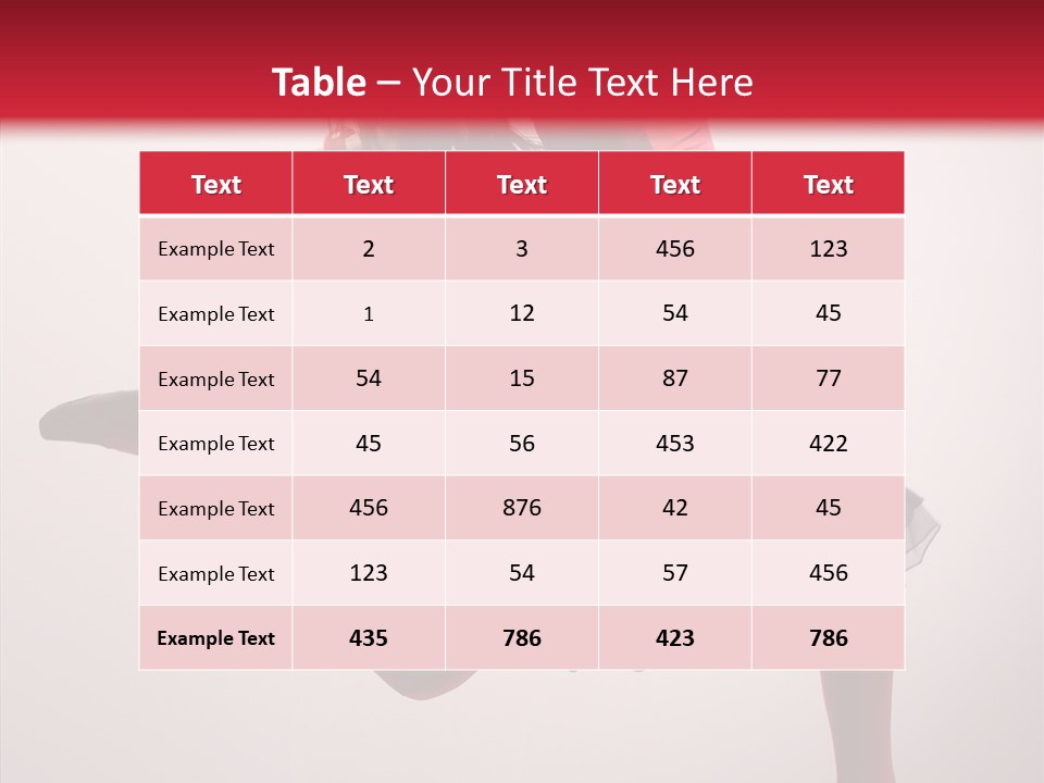 Fly Female Exercise PowerPoint Template