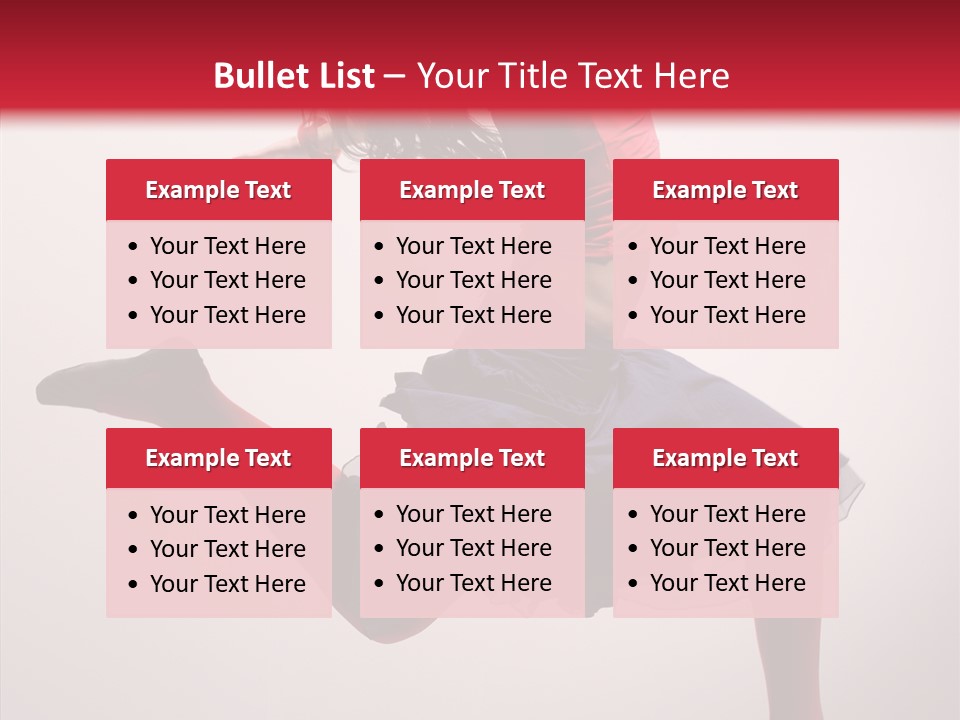 Fly Female Exercise PowerPoint Template