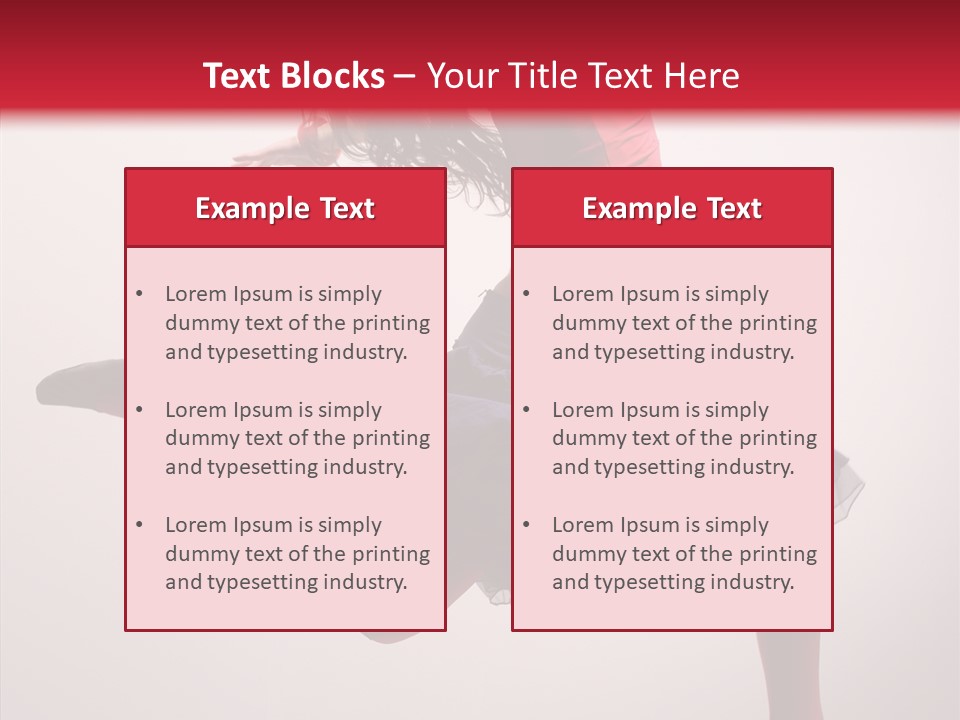 Fly Female Exercise PowerPoint Template