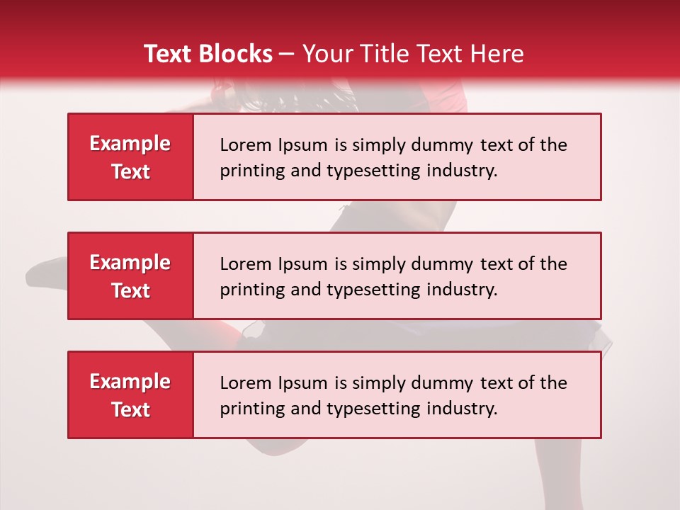 Fly Female Exercise PowerPoint Template