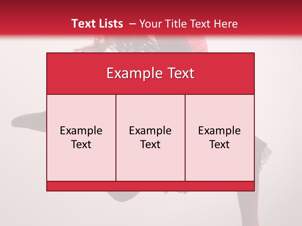 Fly Female Exercise PowerPoint Template