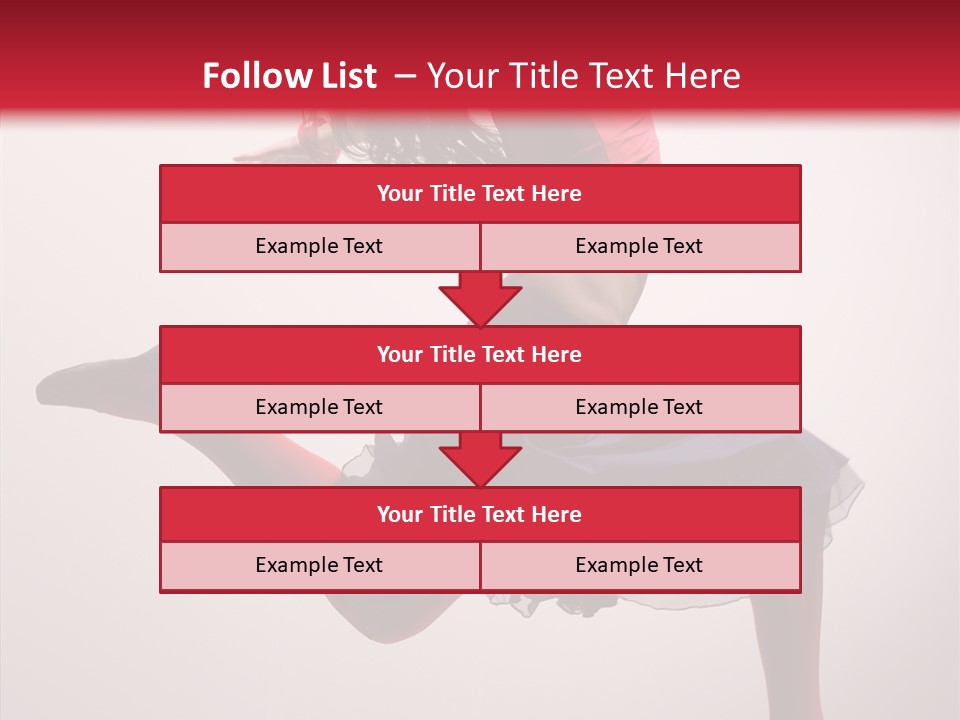 Fly Female Exercise PowerPoint Template