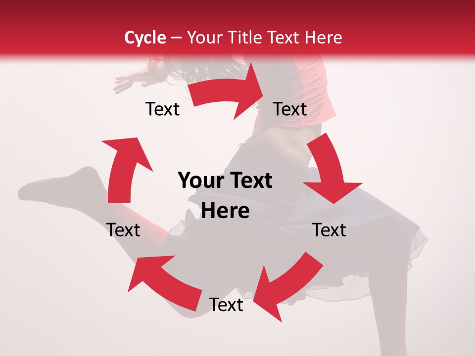 Fly Female Exercise PowerPoint Template