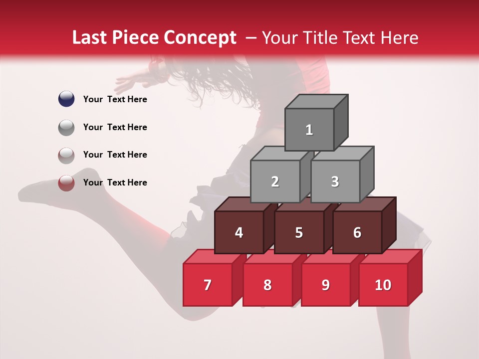 Fly Female Exercise PowerPoint Template