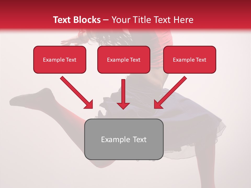 Fly Female Exercise PowerPoint Template