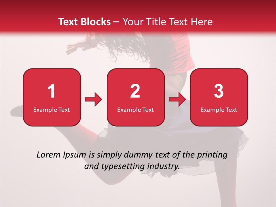 Fly Female Exercise PowerPoint Template