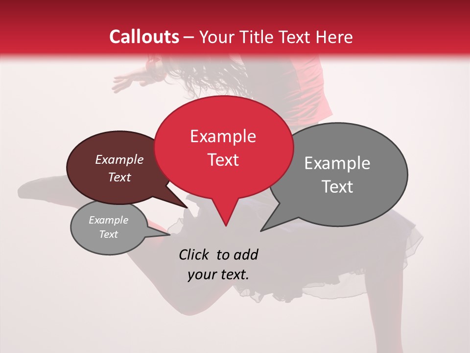 Fly Female Exercise PowerPoint Template