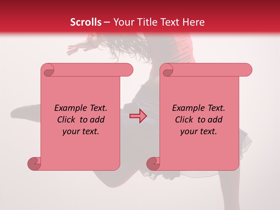 Fly Female Exercise PowerPoint Template