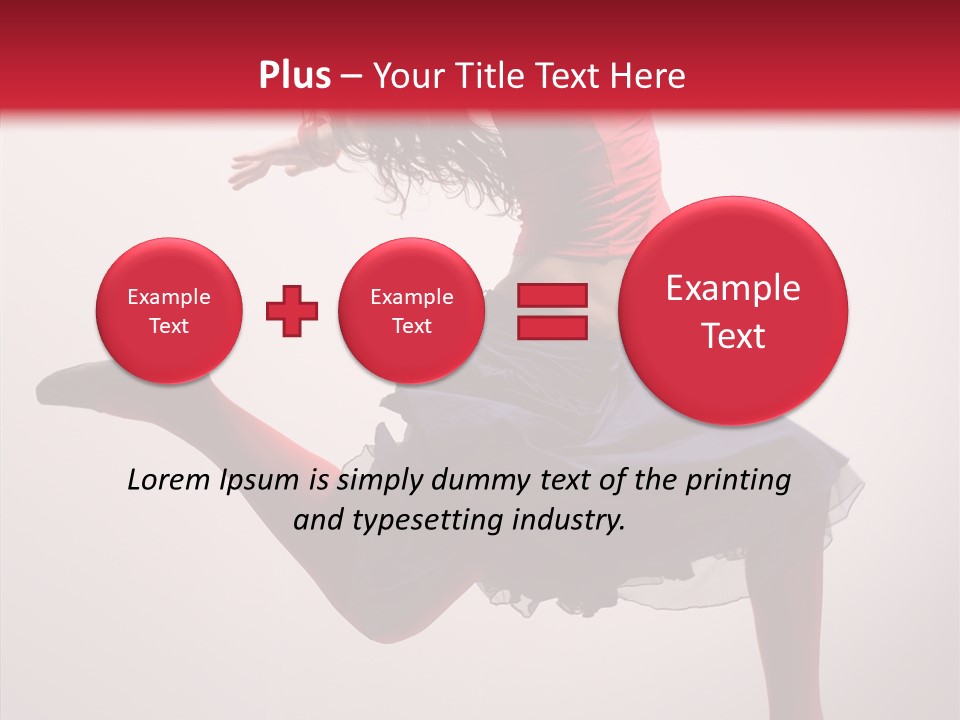 Fly Female Exercise PowerPoint Template