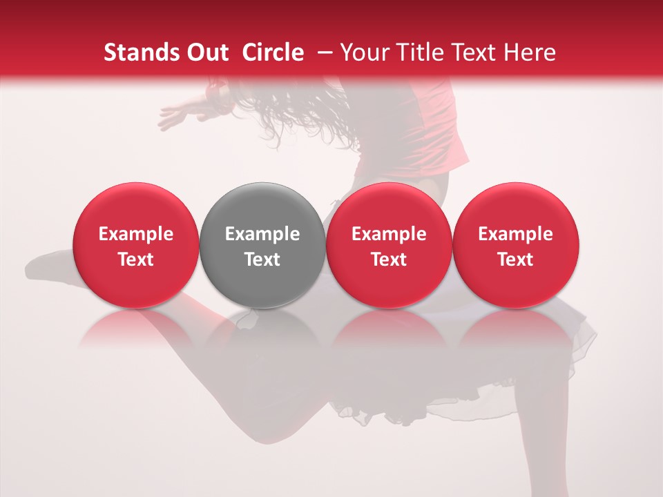 Fly Female Exercise PowerPoint Template