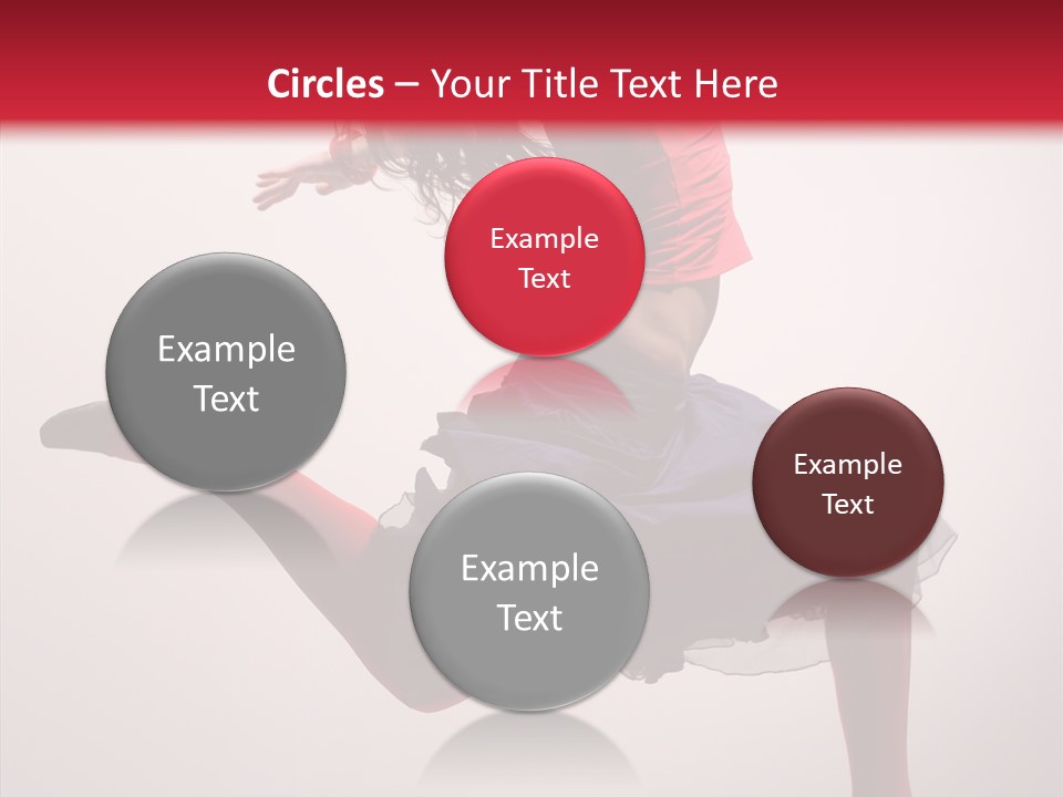 Fly Female Exercise PowerPoint Template