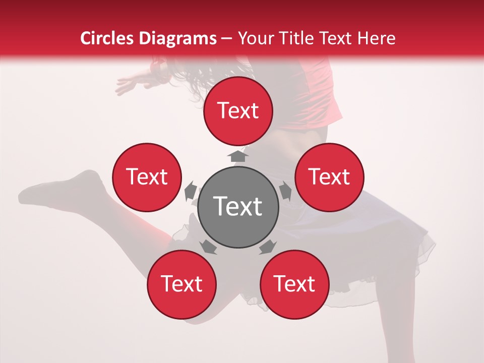 Fly Female Exercise PowerPoint Template