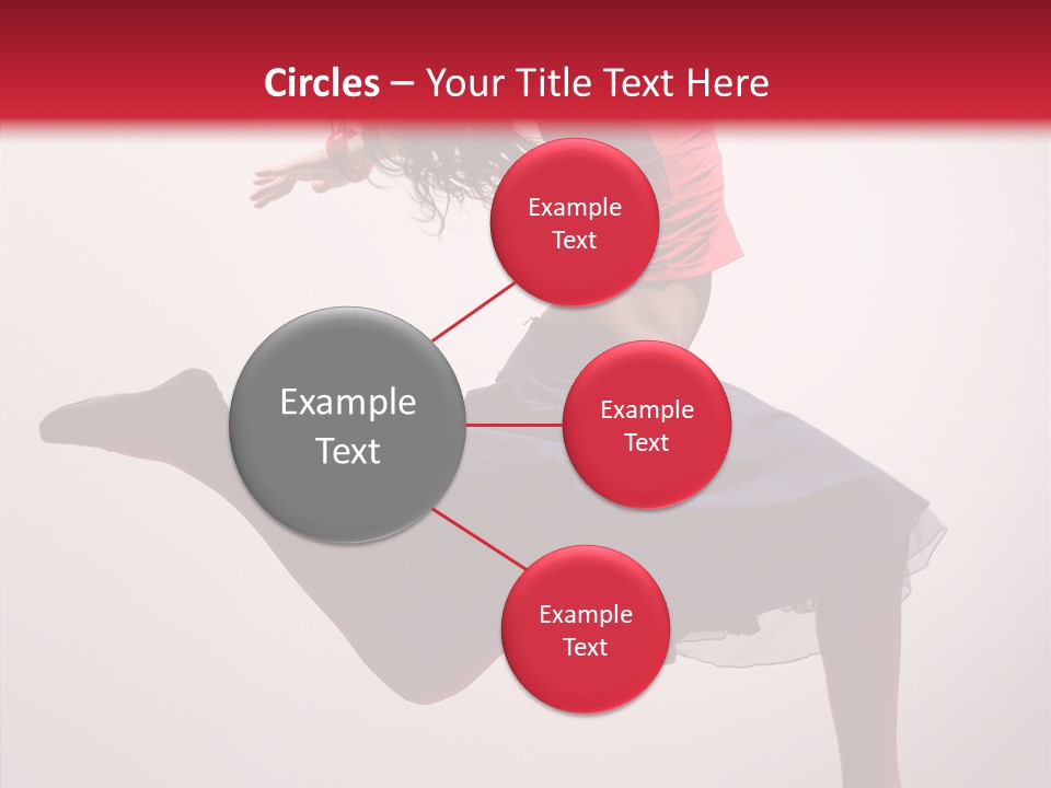 Fly Female Exercise PowerPoint Template