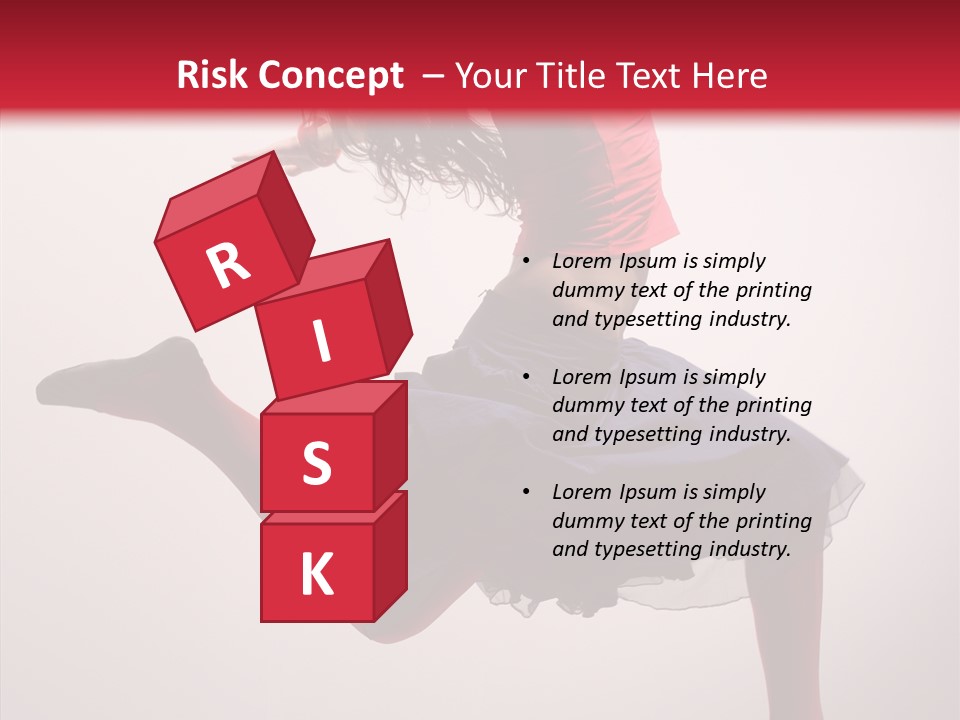 Fly Female Exercise PowerPoint Template