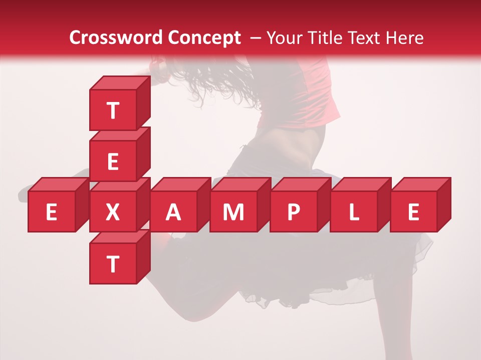 Fly Female Exercise PowerPoint Template