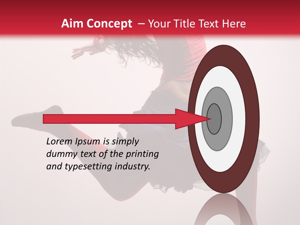 Fly Female Exercise PowerPoint Template