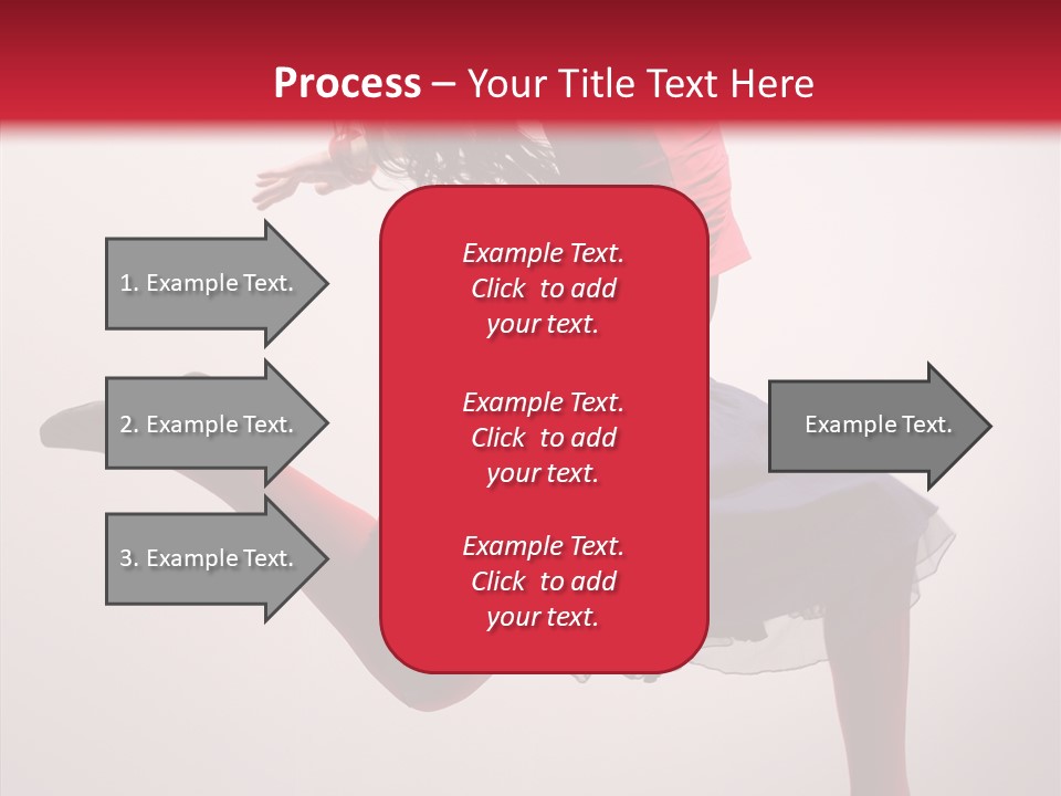 Fly Female Exercise PowerPoint Template