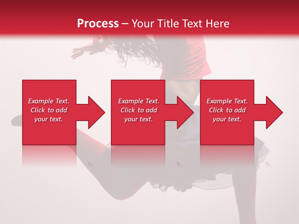 Fly Female Exercise PowerPoint Template
