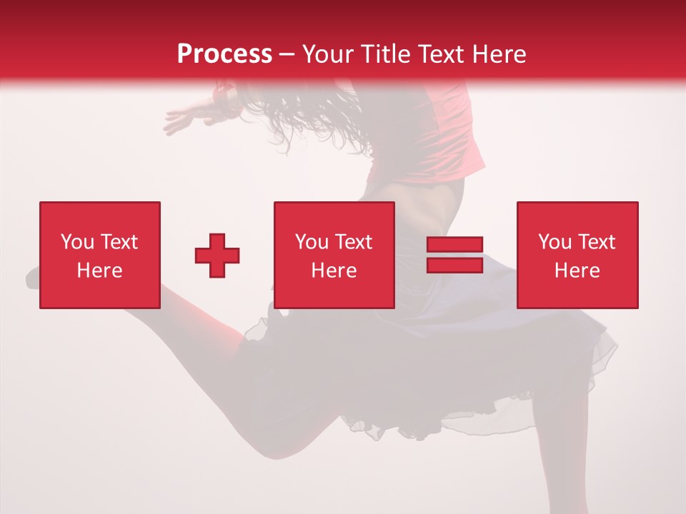 Fly Female Exercise PowerPoint Template