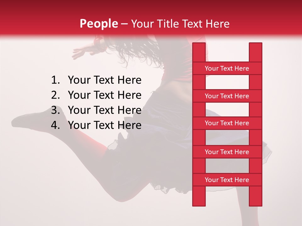 Fly Female Exercise PowerPoint Template