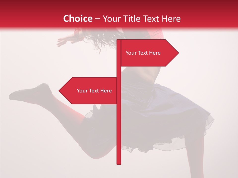 Fly Female Exercise PowerPoint Template