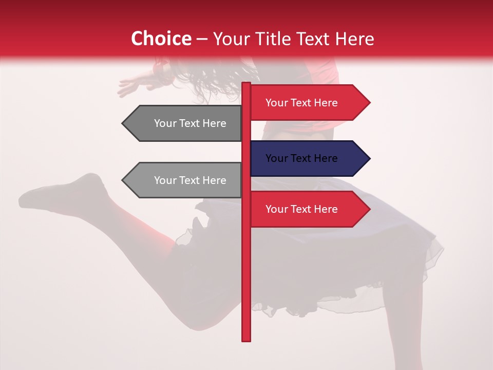 Fly Female Exercise PowerPoint Template