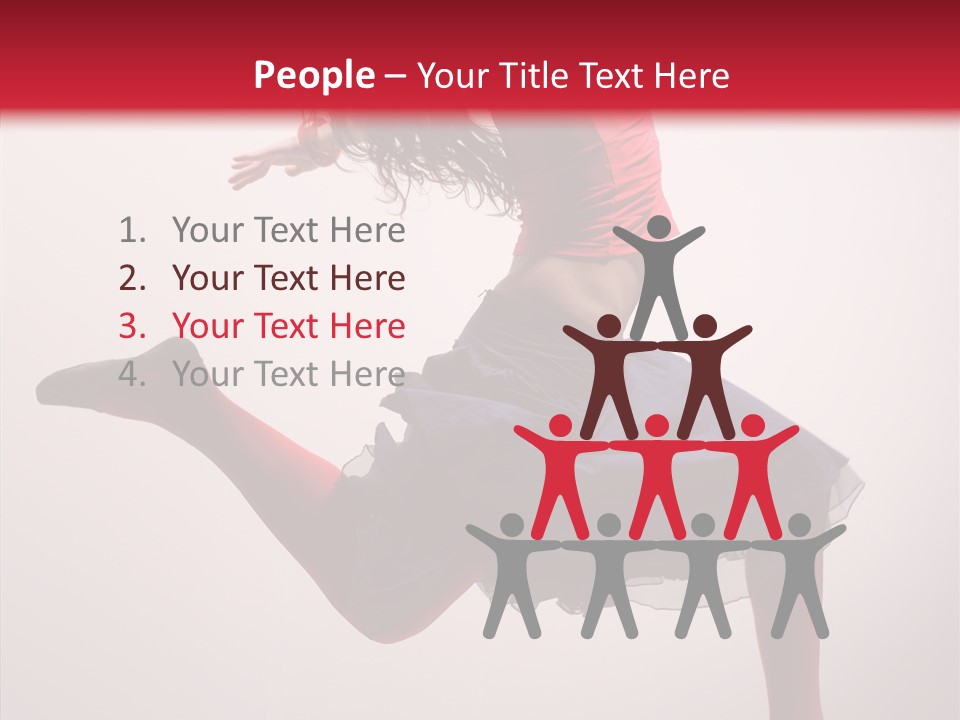 Fly Female Exercise PowerPoint Template