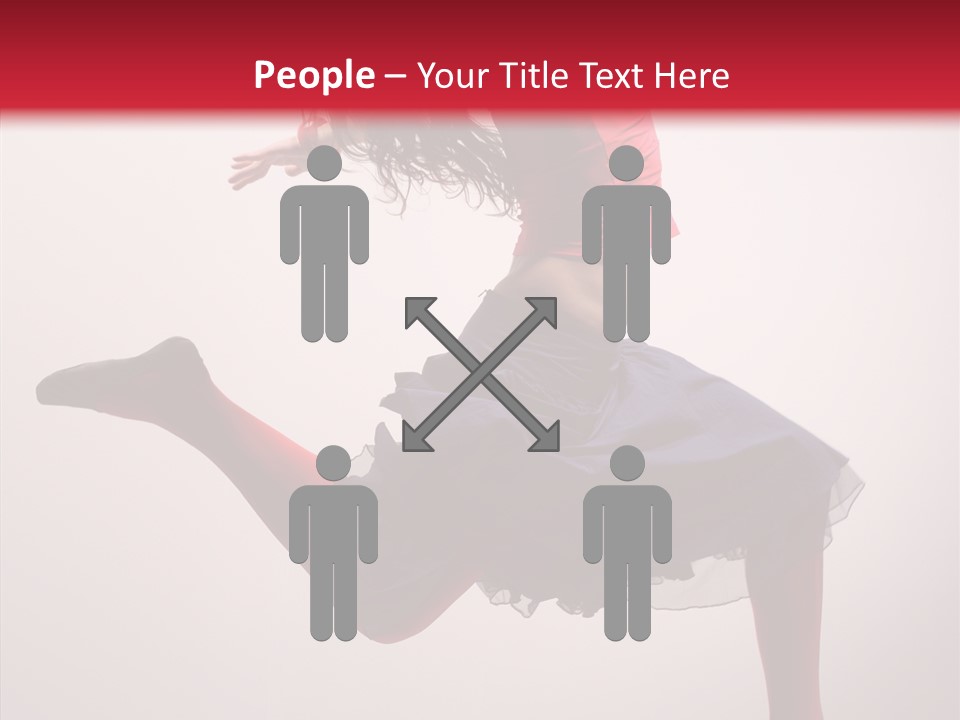 Fly Female Exercise PowerPoint Template