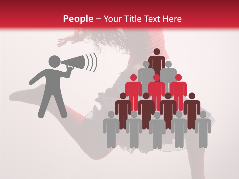 Fly Female Exercise PowerPoint Template