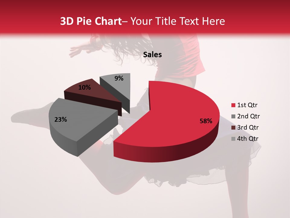Fly Female Exercise PowerPoint Template