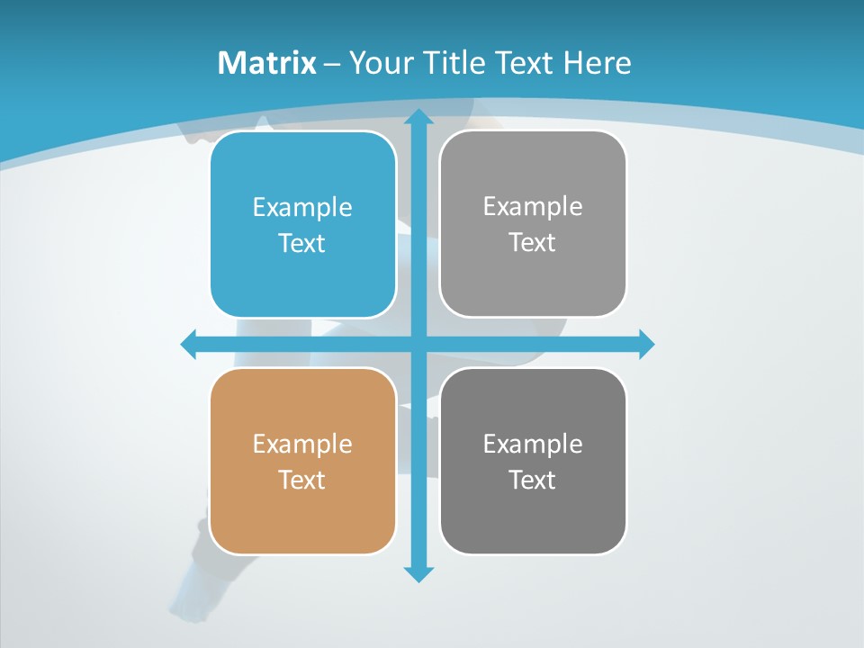 Posing Hair Athlete PowerPoint Template