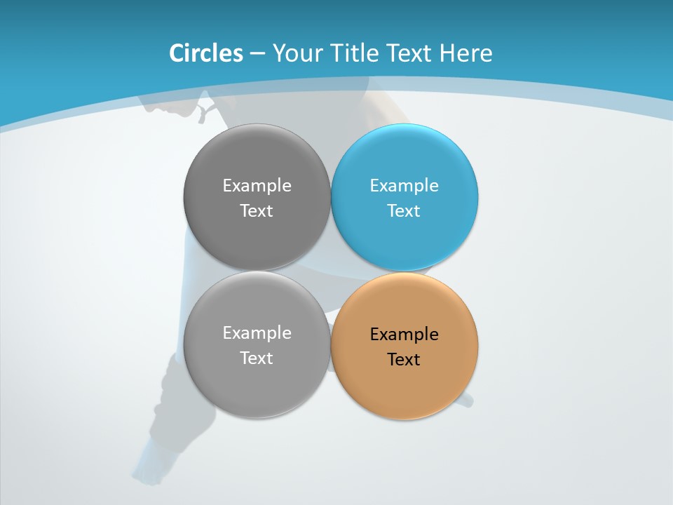 Posing Hair Athlete PowerPoint Template