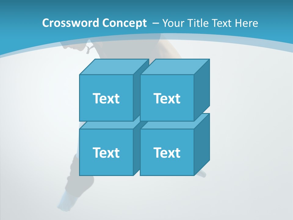 Posing Hair Athlete PowerPoint Template