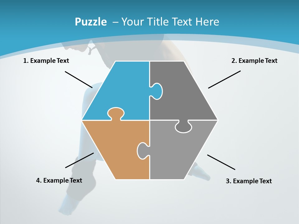 Posing Hair Athlete PowerPoint Template