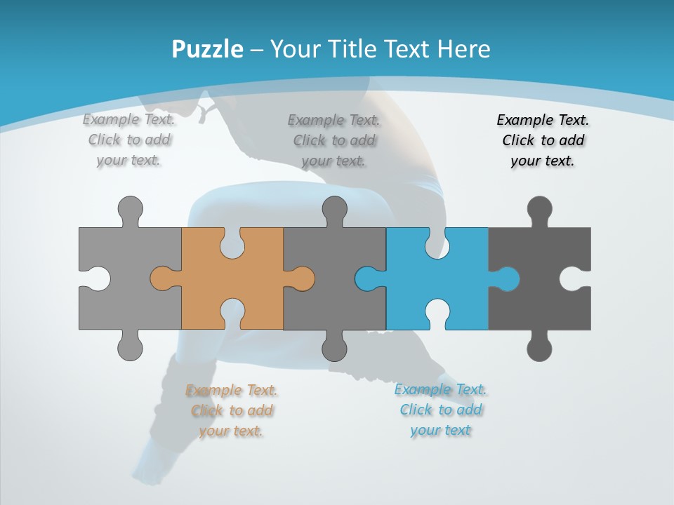 Posing Hair Athlete PowerPoint Template