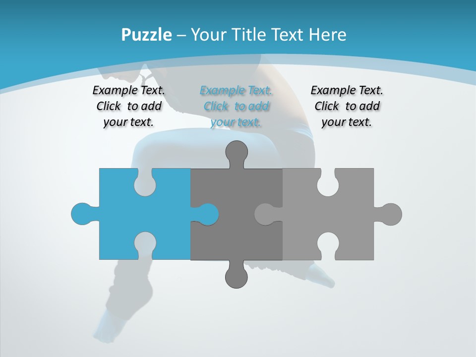 Posing Hair Athlete PowerPoint Template