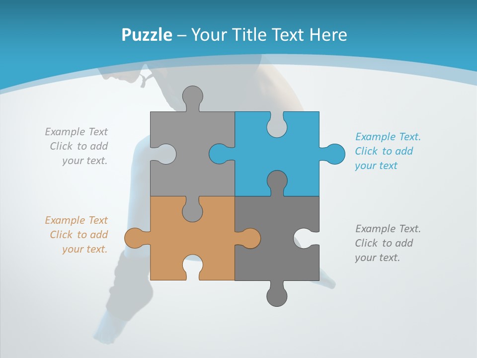 Posing Hair Athlete PowerPoint Template