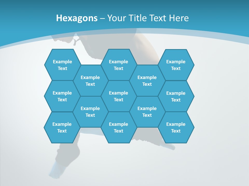 Posing Hair Athlete PowerPoint Template